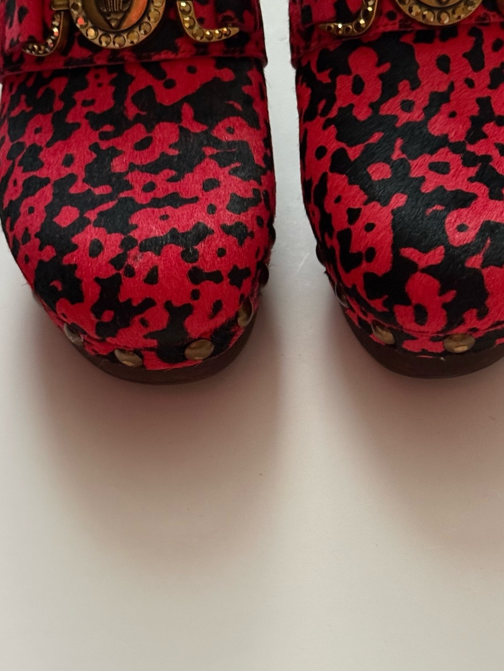 Kurt Geiger London Mansion Clogs Mules Pink
Red Black Animal Print Size 9 - Picture 7 of 7